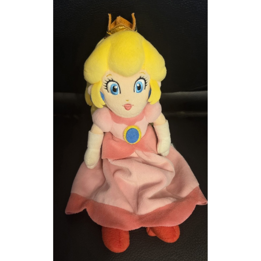 10 Inch Super Mario Bros Peach Princess Soft Plush Doll Stuffed Toy Gift